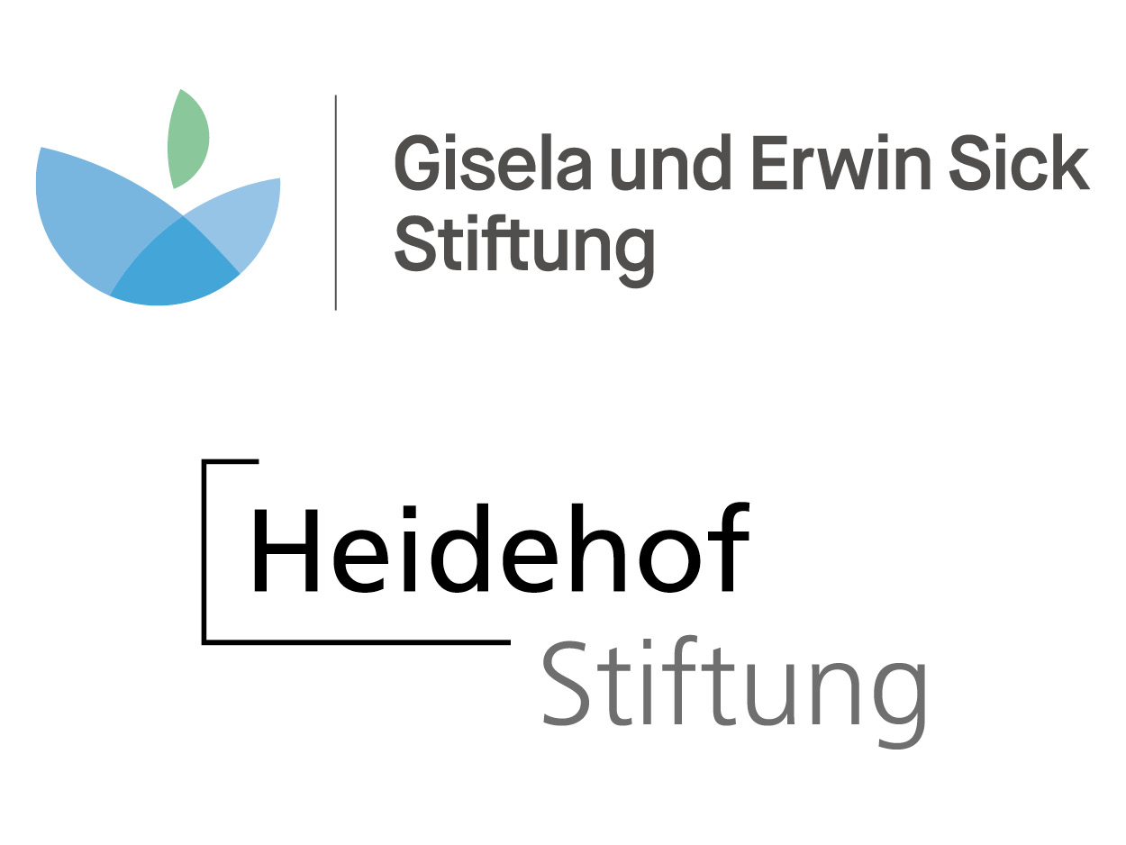 Logos der Gisela und Erwin Sick Stiftung und der Heidehof Stiftung